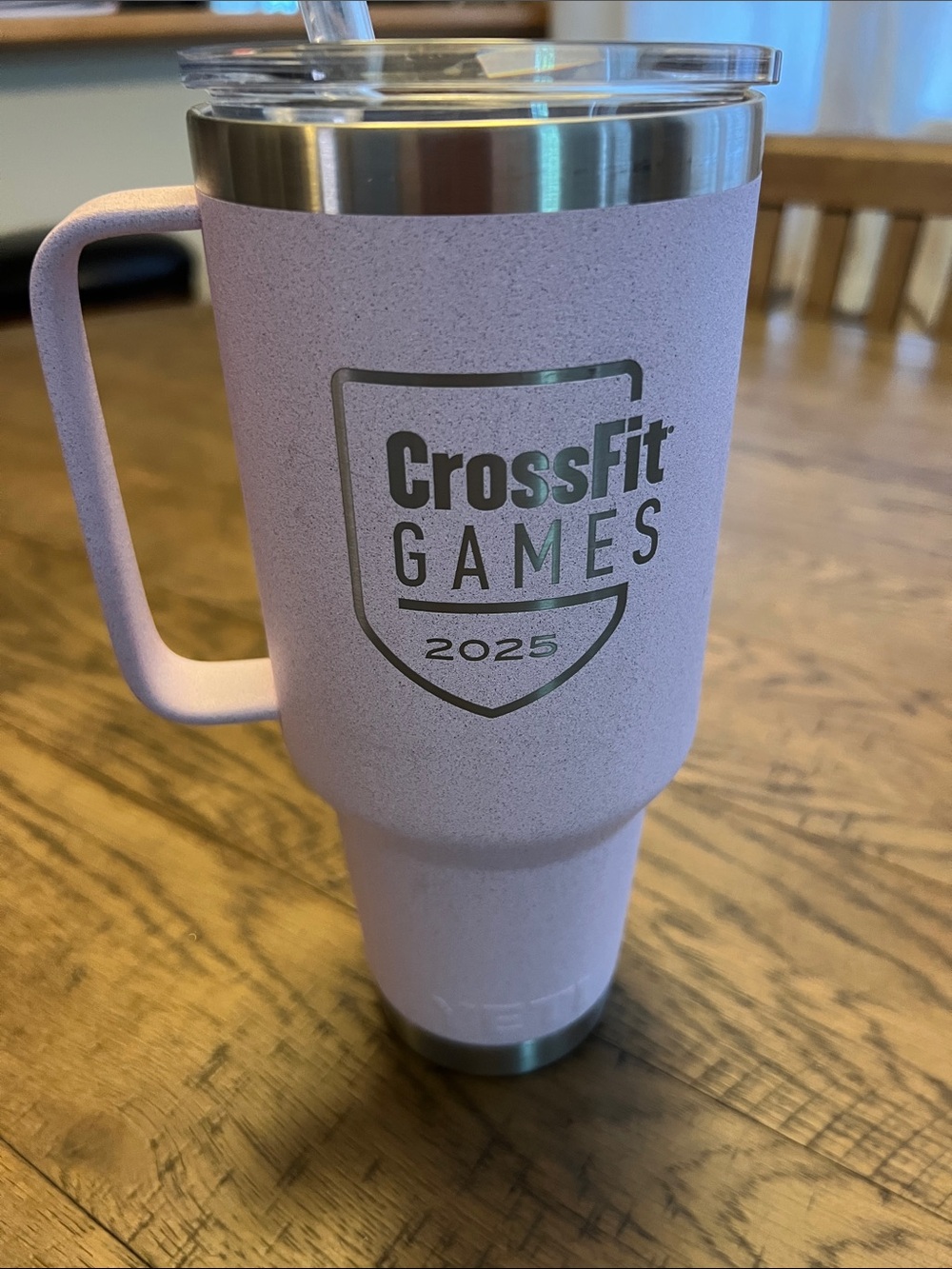 Yeti Pink CrossFit Games 2025 Insulated Travel Mug with Handle
